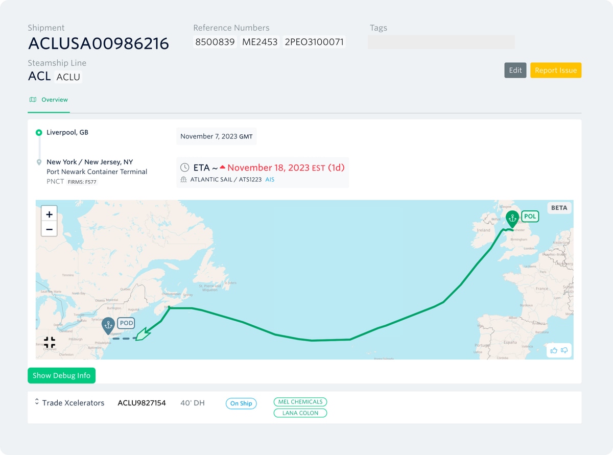 Maersk site vs Terminal49