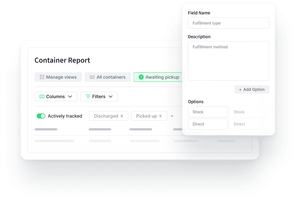 Add + Edit in the Container Dashboard